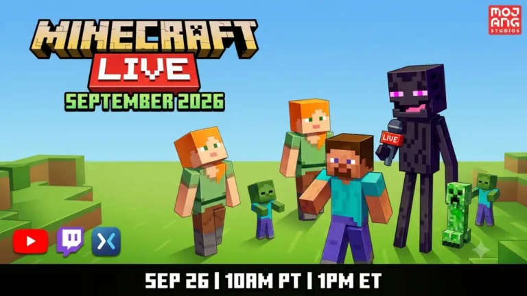 Minecraft Live September 2026 Date, Time and How to Watch